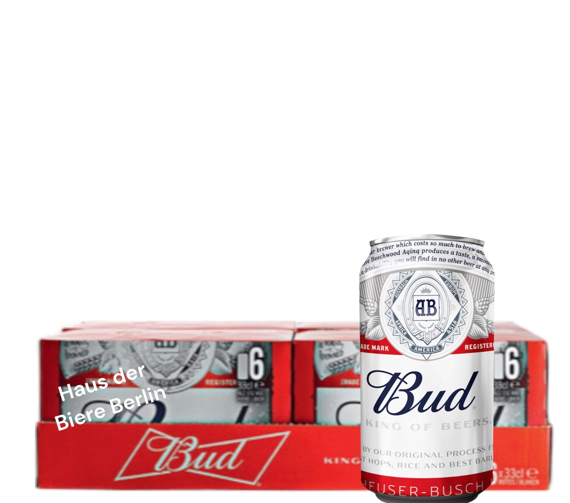 Bud Beer USA 0,33l- The King of Beer mit 5% Vol.