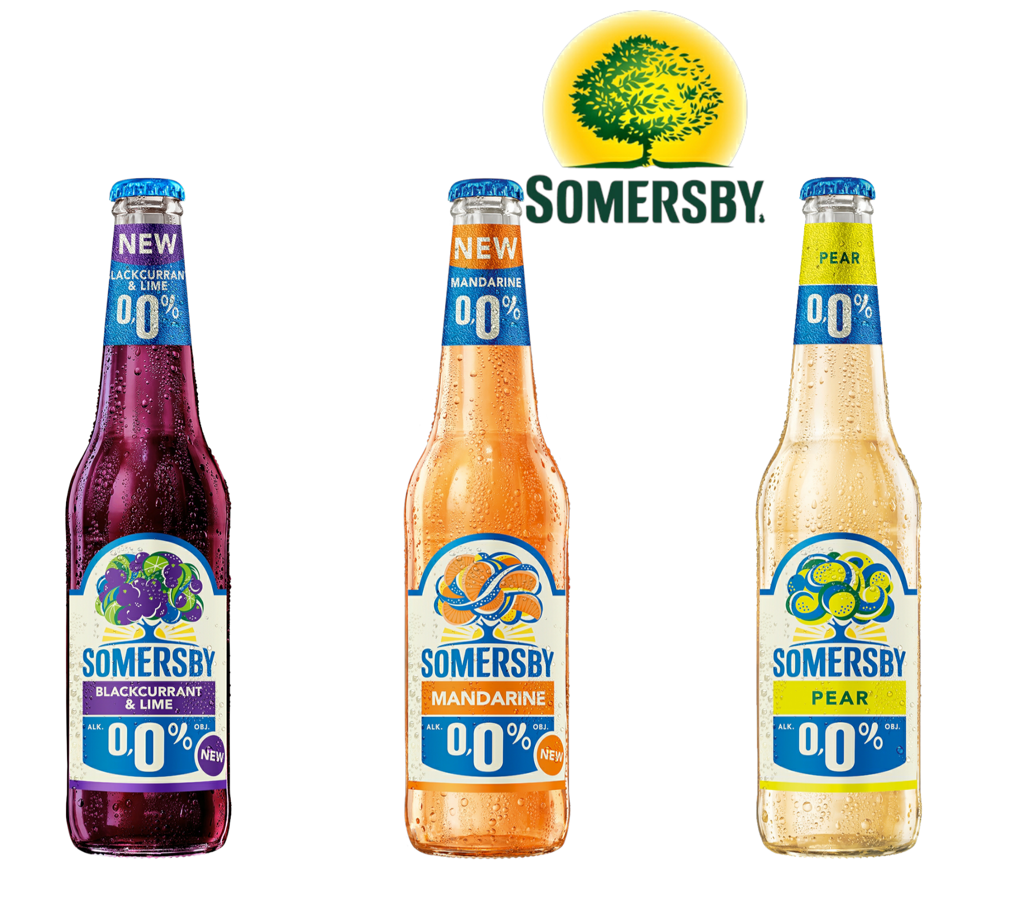 Somersby Mix Alkoholfrei  -schwarze Johannisbeere - Mandarine - Birne