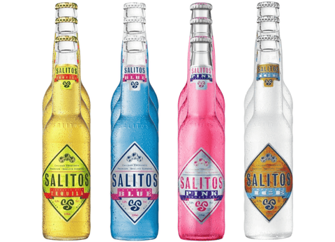 Salitos Mix 0,33l - Original Tequila - Blue - Pink  & Ice