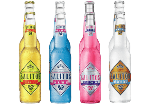 Salitos Mix 0,33l - Original Tequila - Blue - Pink  & Ice