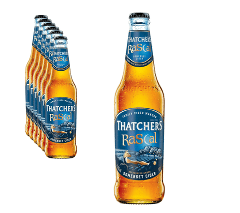 Thatchers Rascal 0,5l- Refreshing Amber Somerset Cider mit 4,5% Vol. - Apfelwein aus Großbritannien