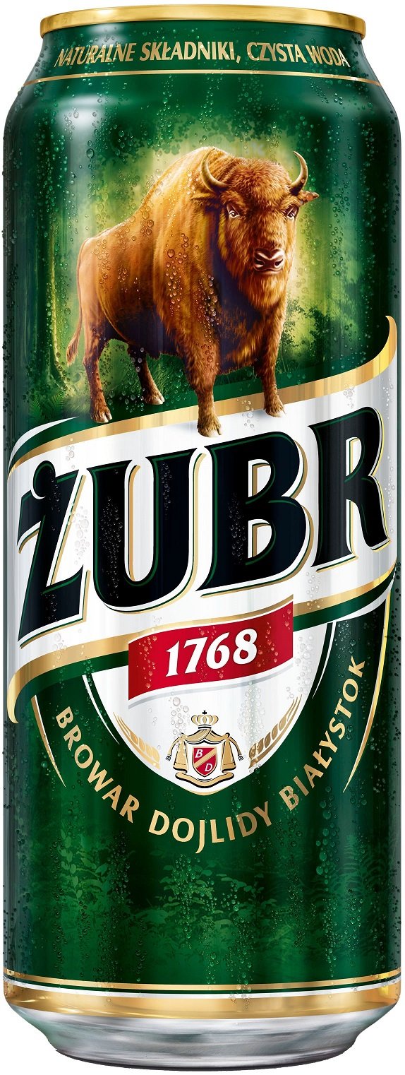 Zubr Pils 0,5l - Genuss aus Polen mit 6,0 % Vol.