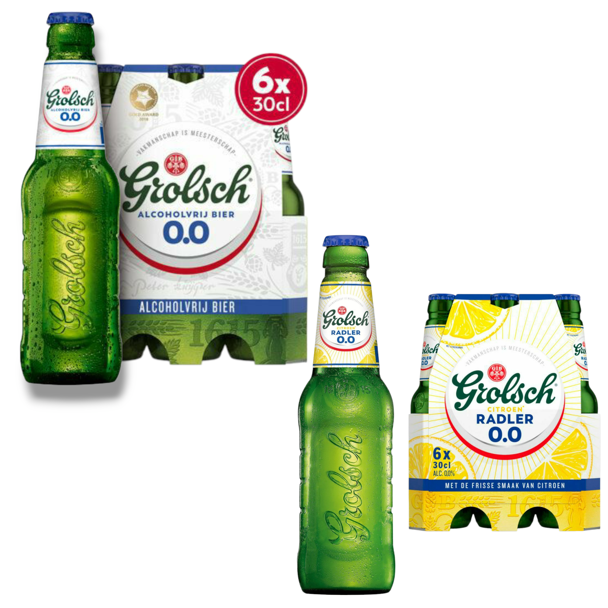 Grolsch Mix Alkoholfrei 0,3l– Erfrischender Genuss aus Pilsner 0,0% und Radler 0,0%
