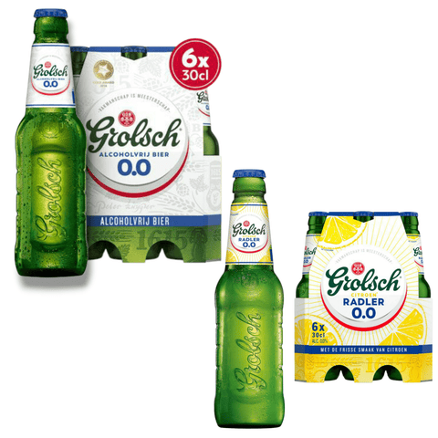 Grolsch Mix Alkoholfrei 0,3l– Erfrischender Genuss aus Pilsner 0,0% und Radler 0,0%