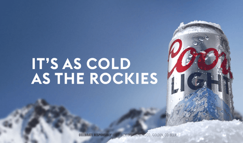Coors Light 355ml Dose - Original Import aus den USA mit 4,2% Vol.