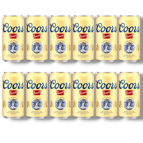 Zwölferpack Coors Banquet 12oz Dosen – klassisches US-Lagerbier mit Tradition