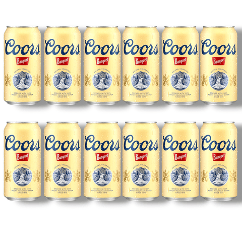 Zwölferpack Coors Banquet 12oz Dosen – klassisches US-Lagerbier mit Tradition