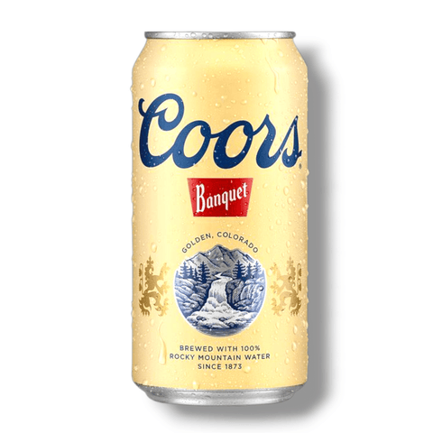 Einzelne Dose Coors Banquet 12oz – amerikanisches Lagerbier in ikonischer goldener Dose