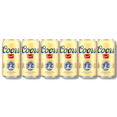 Sechserpack Coors Banquet – original amerikanisches Bier in 12oz Dosen
