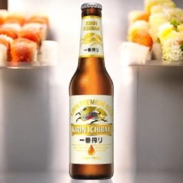 Kirin Ichiban Bier 0,3l + Original Bierglas/ Pint 0,2l- Japanisches Premium Bier mit 5% Vol.
