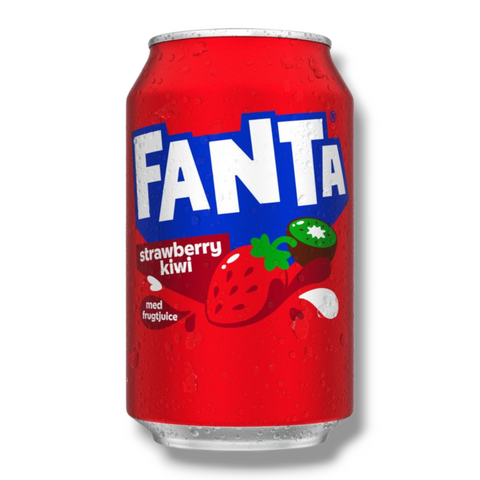 Fanta Strawberry 330ml – Erdbeerlimonade in der Einzeldose, fruchtig und erfrischend, seltene Importware