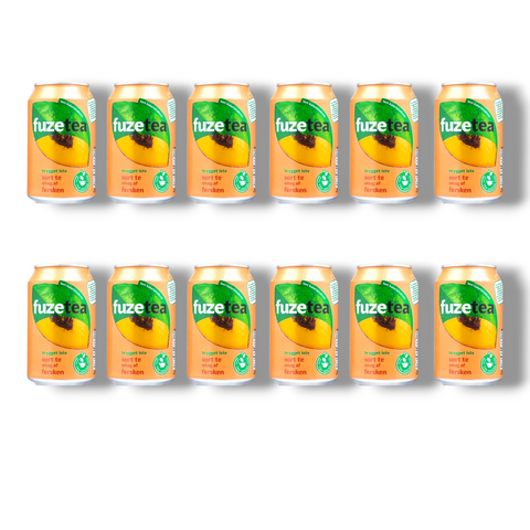 12er-Pack Fuze Tea Pfirsich Dosen – ideal für unterwegs oder zuhause