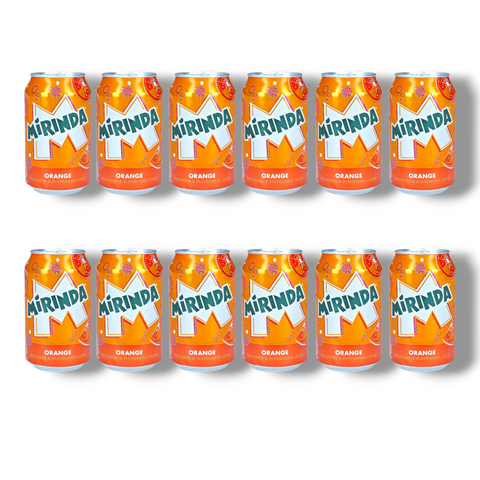 12 Dosen Mirinda Orange – fruchtige Limonade im praktischen Vorratspack
