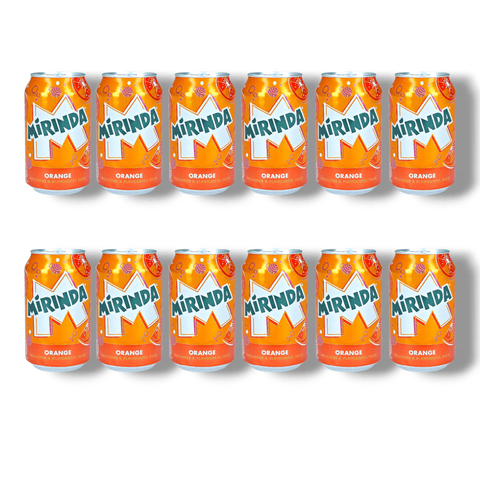12 Dosen Mirinda Orange – fruchtige Limonade im praktischen Vorratspack