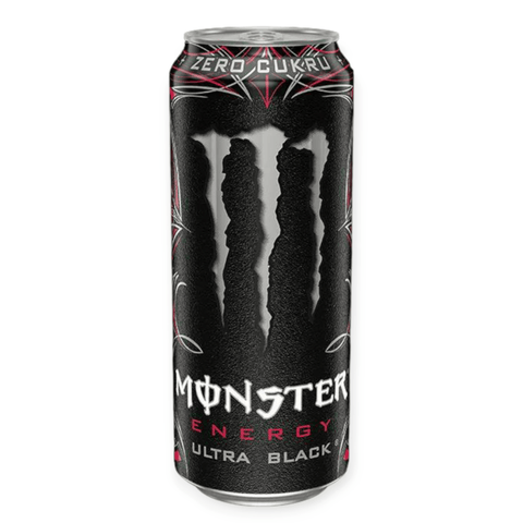 Monster Energy Ultra Black 500ml Dose – Vorderansicht