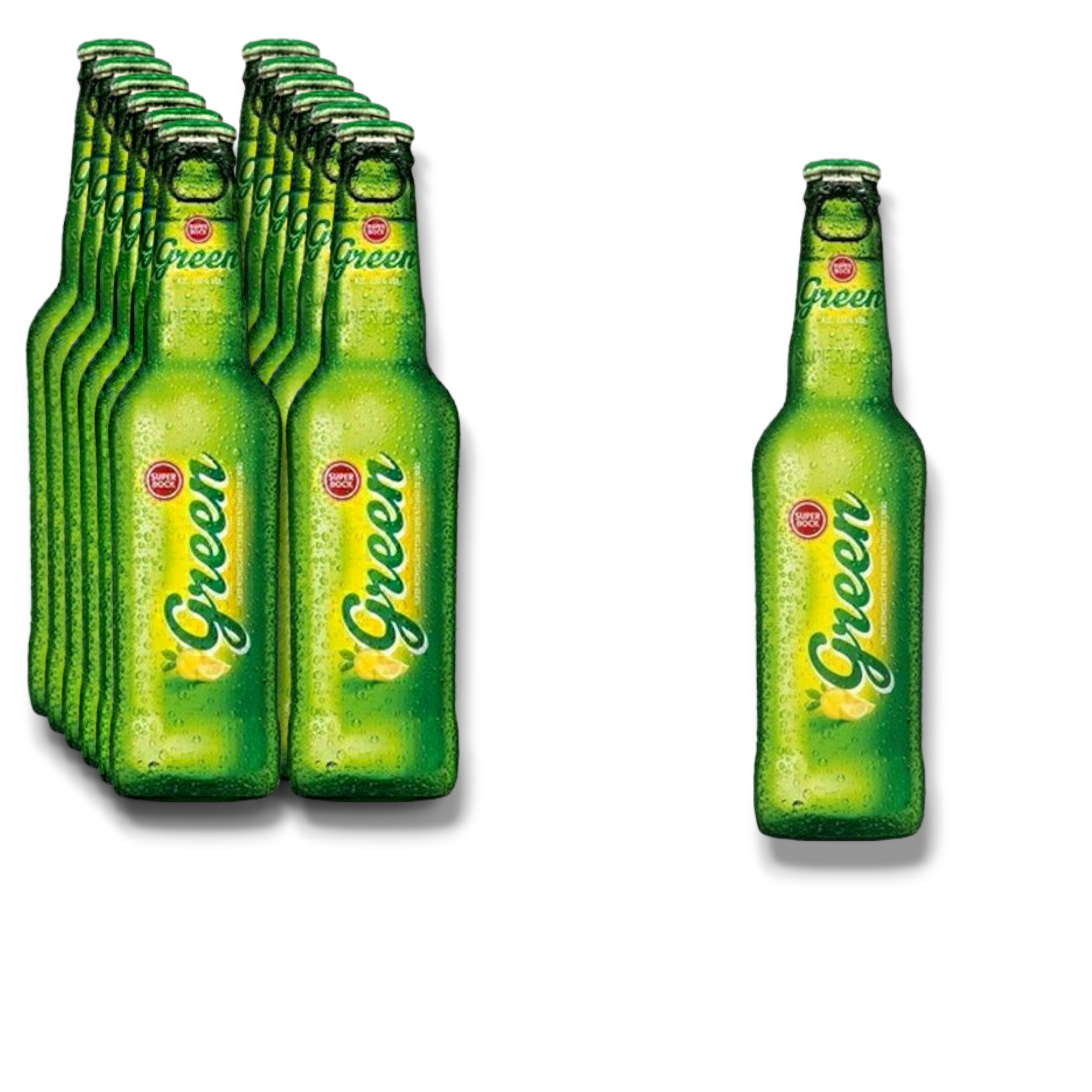 Super Bock Green 0,33l - Die Nr. 1 aus Portugal mit 2% Vol.