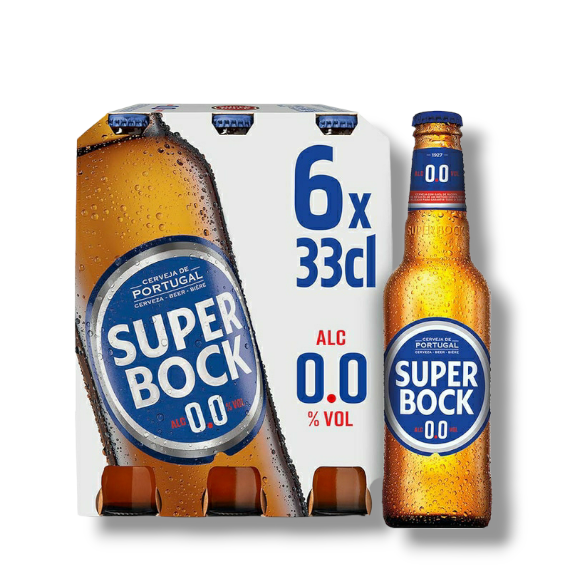 Super Bock alkoholfrei 0,33l- Das Original aus Portugal mit 0,0% Vol.