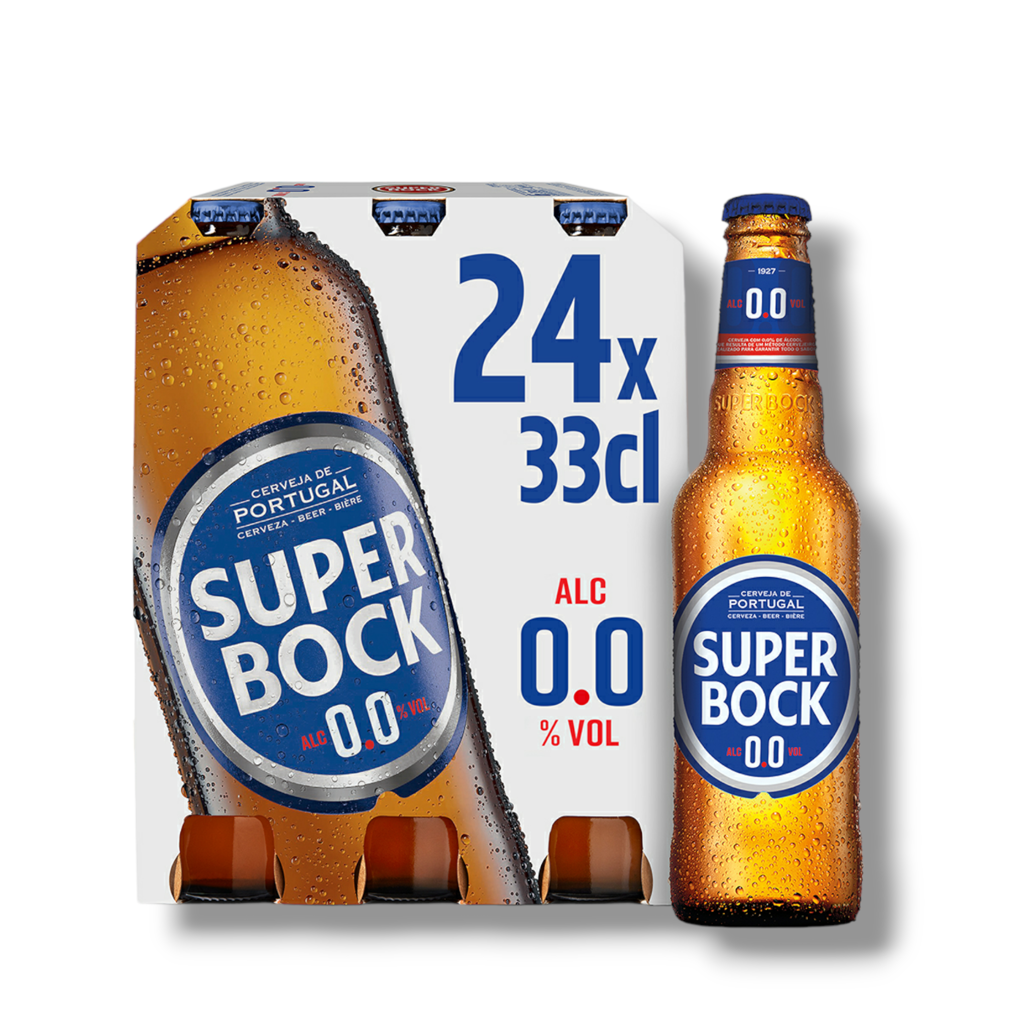 Super Bock alkoholfrei 0,33l- Das Original aus Portugal mit 0,0% Vol.