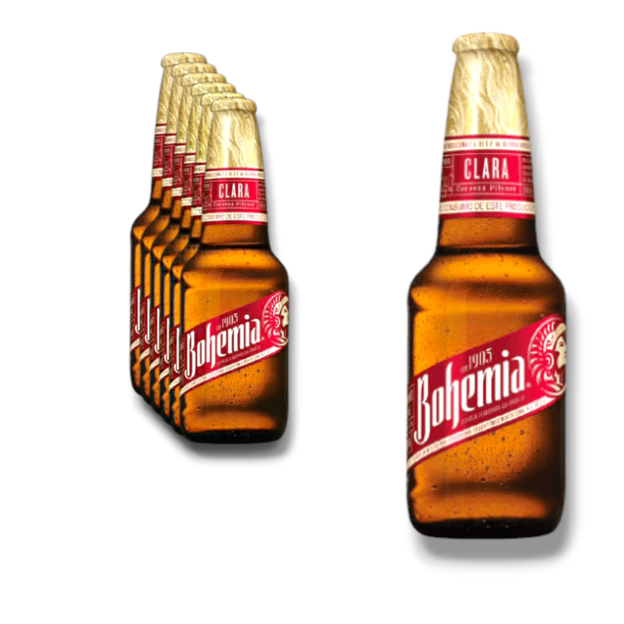 Cerveza Bohemia Clara Helles Bier 0,355l- Mexico mit 4,7% Vol.