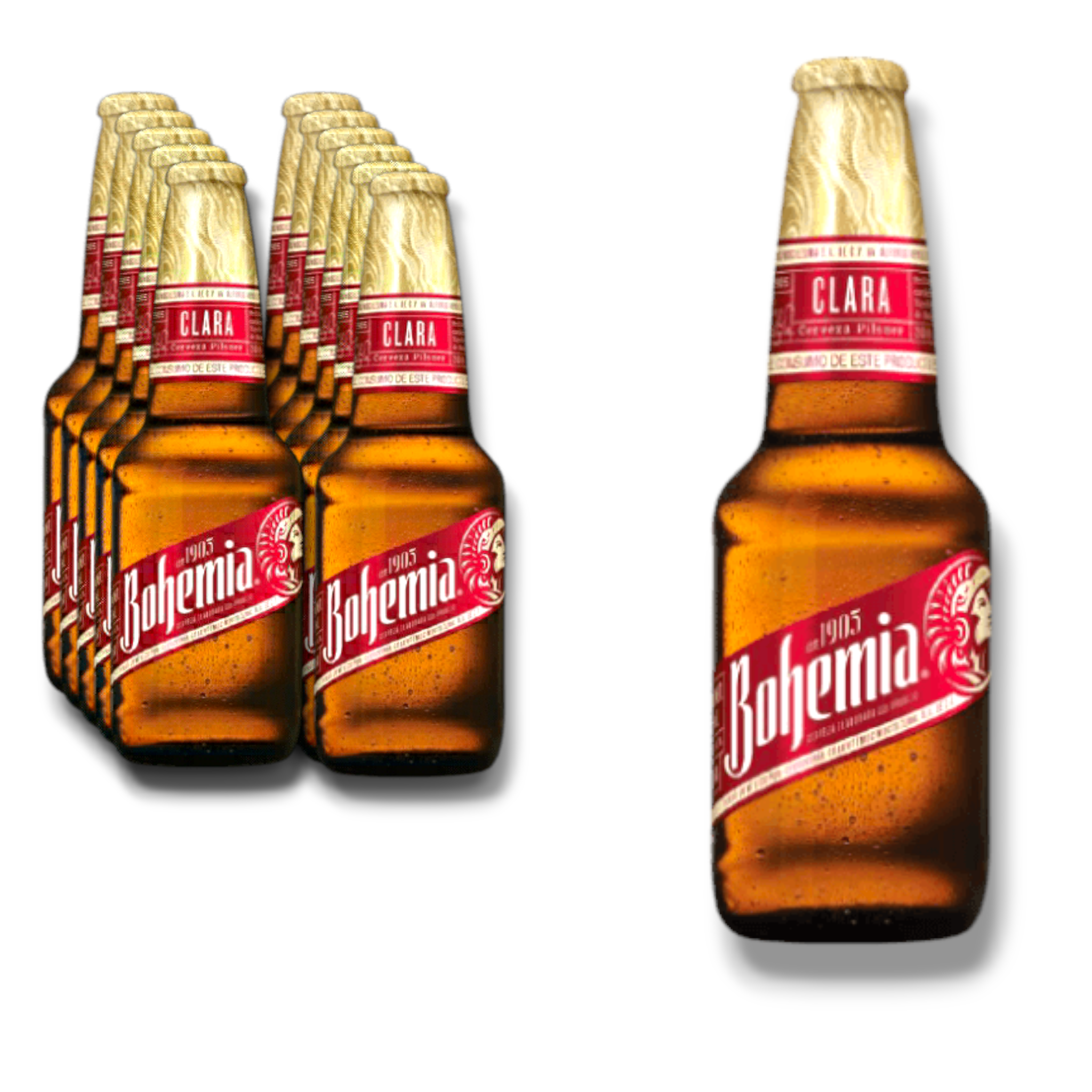 Cerveza Bohemia Clara Helles Bier 0,355l- Mexico mit 4,7% Vol.