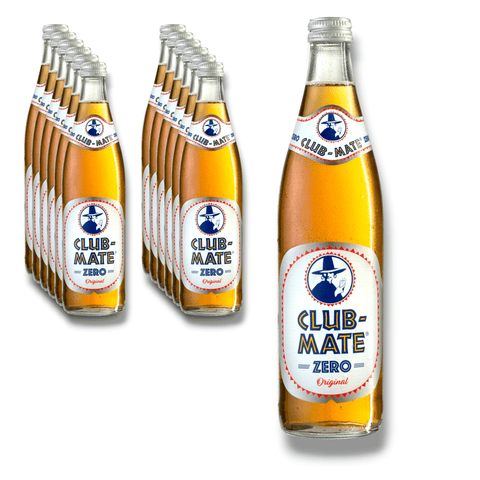 Club Mate Zero Original 0,5l- Koffeinhaltiges Erfrischungsgetränk ohne Zucker