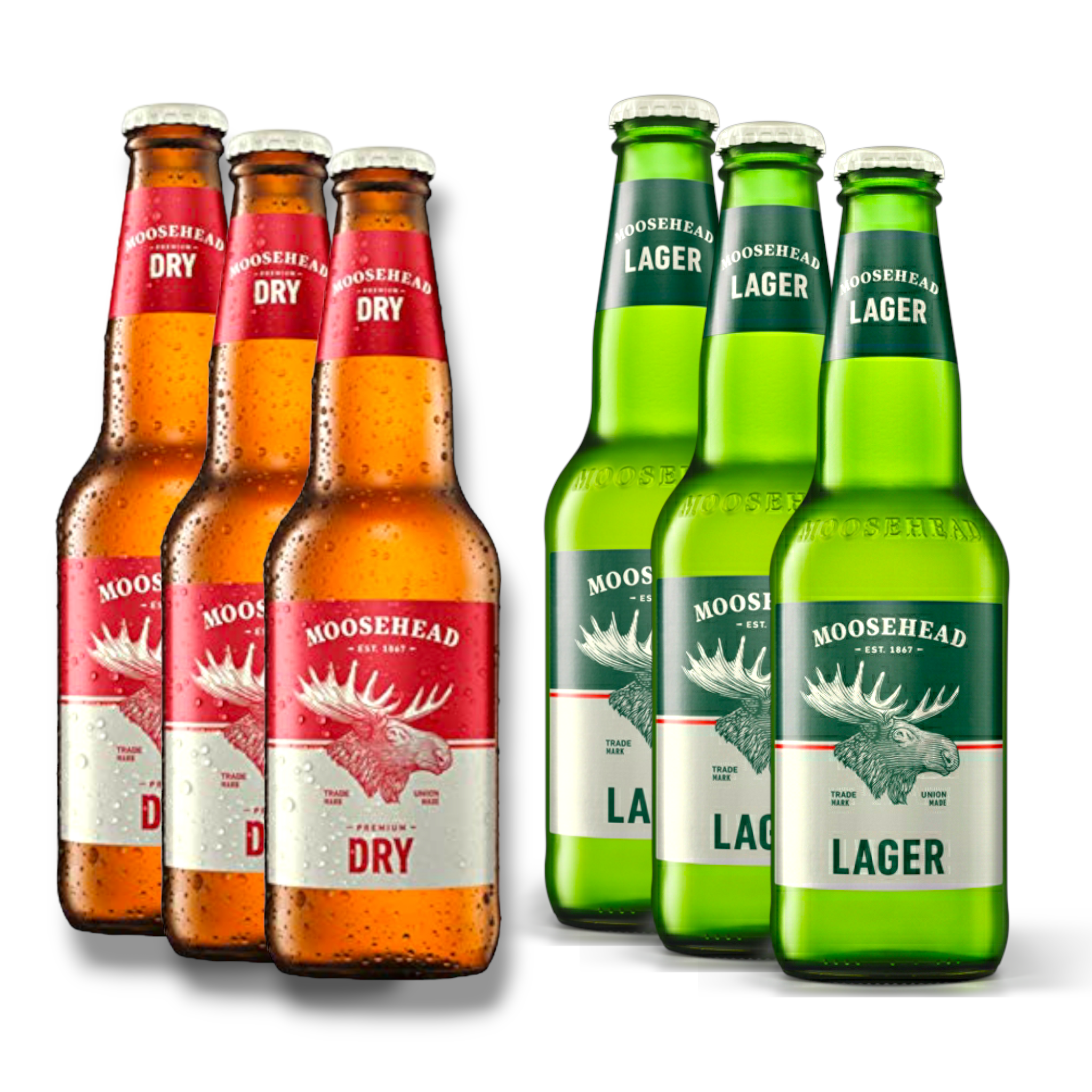 Moosehead Mix - Lager & Premium Dry aus Kanada 355ml