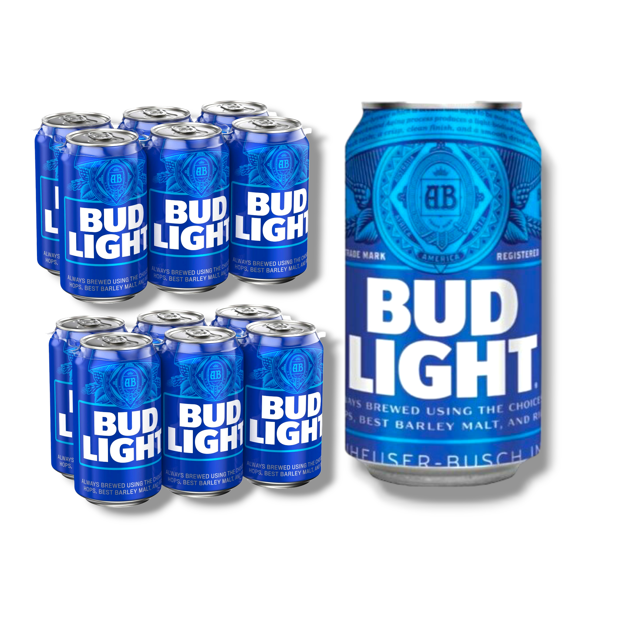 Bud Light Beer 355ml- Amerikanisches Leichtbier mit 4,2%