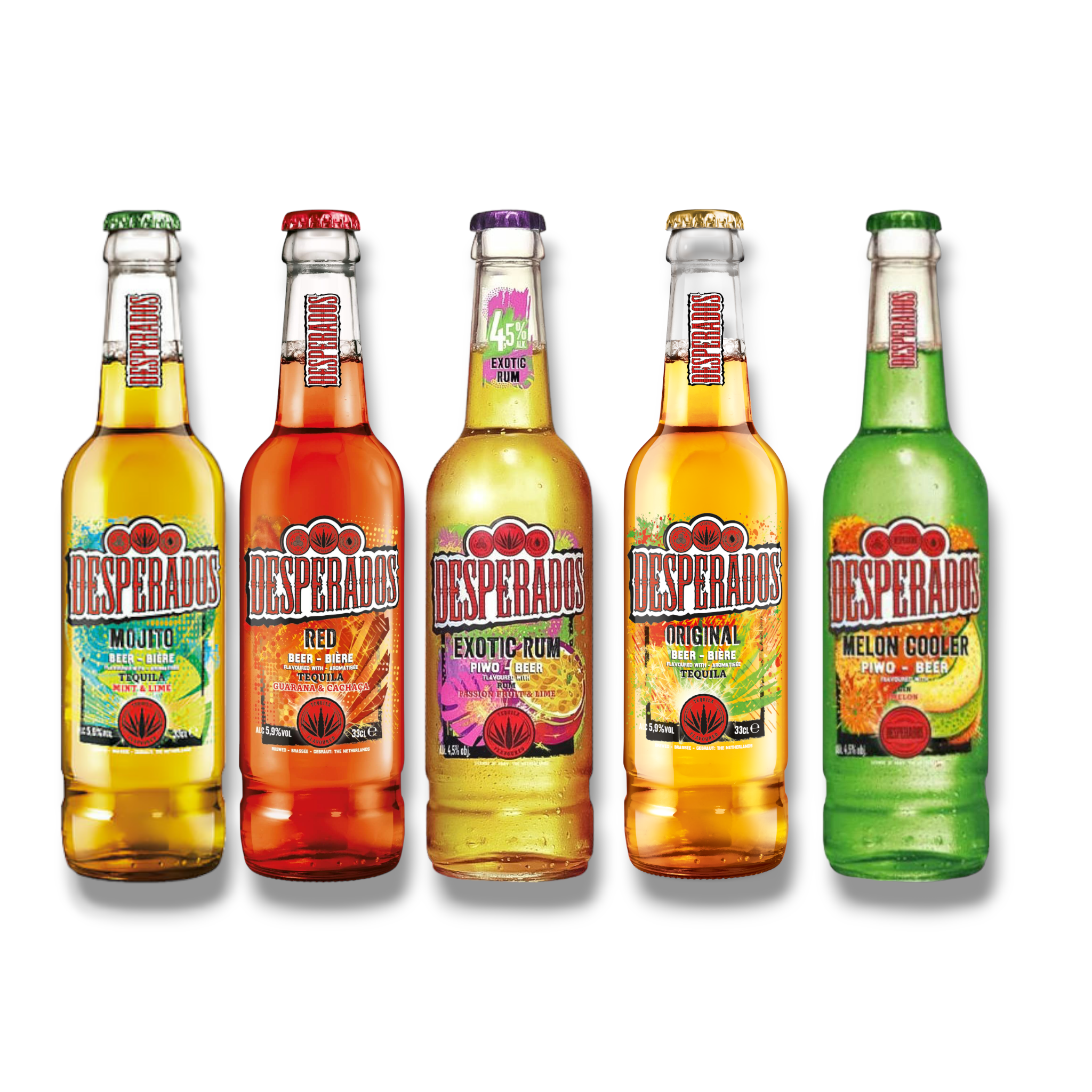 Desperados Mixpaket  0,4l- Teste 5 verschiedene Sorten in einem Paket