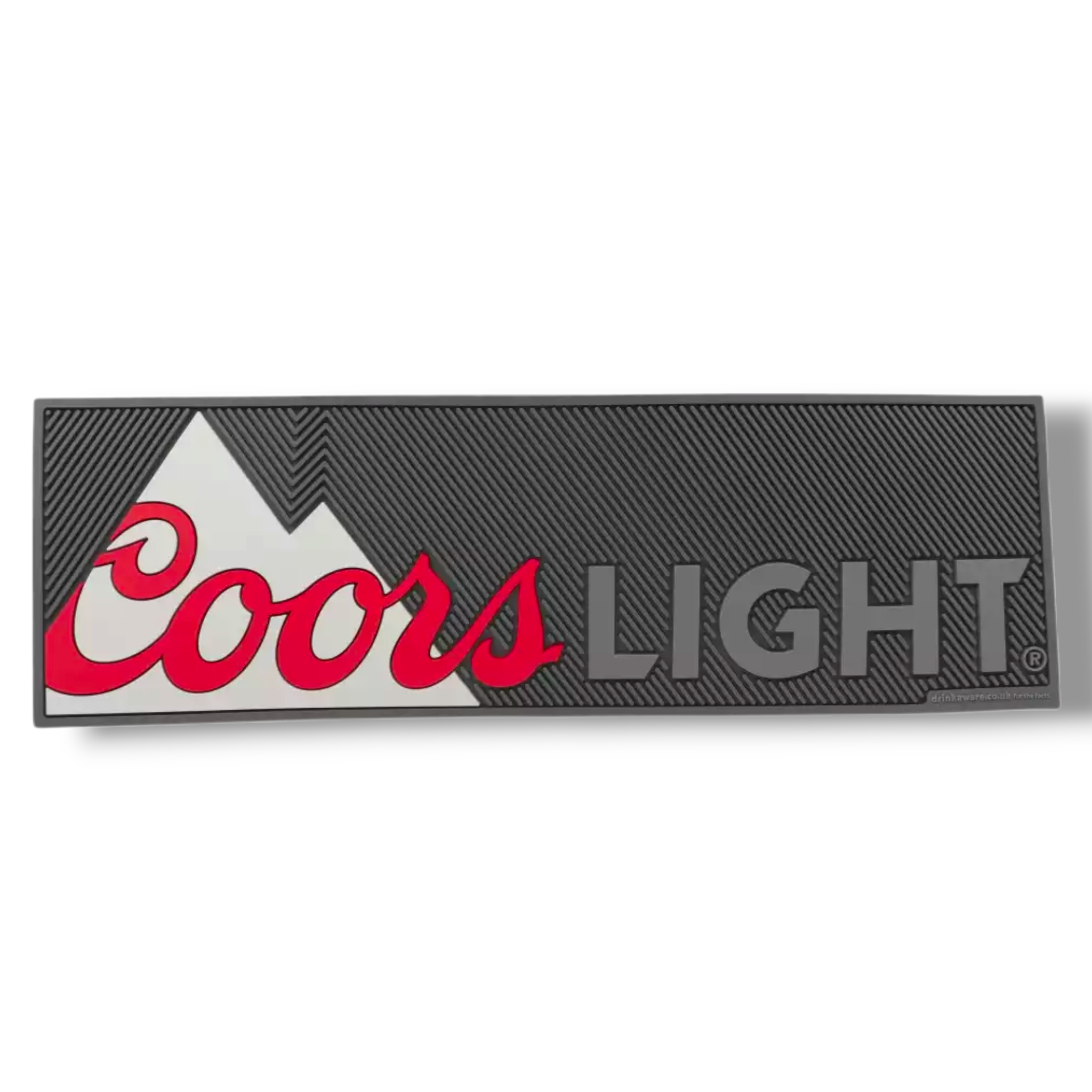 Coors Light Bier Barmatte 50cm x16cm Runner Gläser Abtropfmatte Antirutsch
