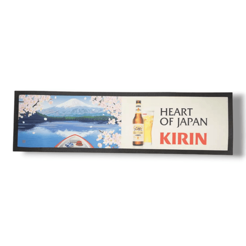 Kirin Ichiban Bier Barmatte 87,5cm x 25cm Runner Gläser Abtropfmatte Antirutsch