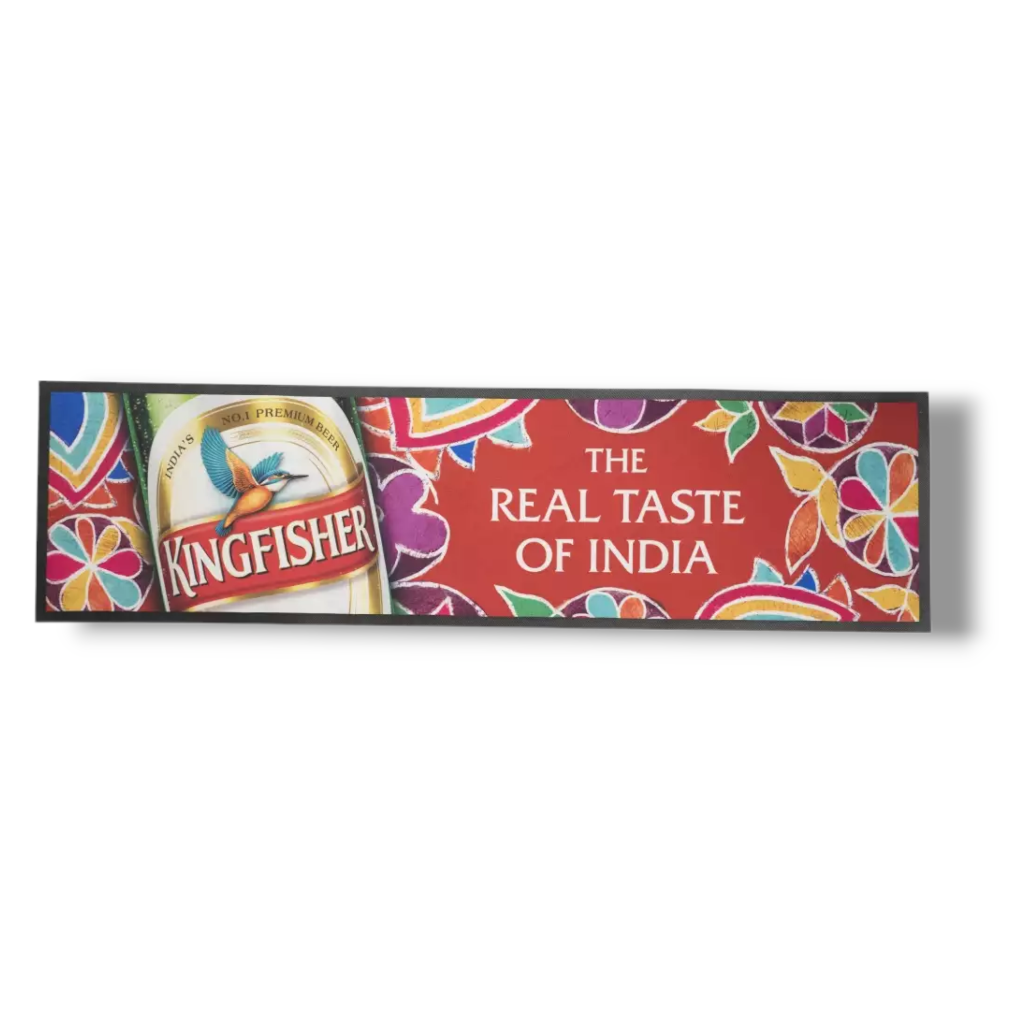 Kingfisher Bier Barmatte 20cm x 30cm Runner Abtropfmatte Antirutsch The Real taste of India