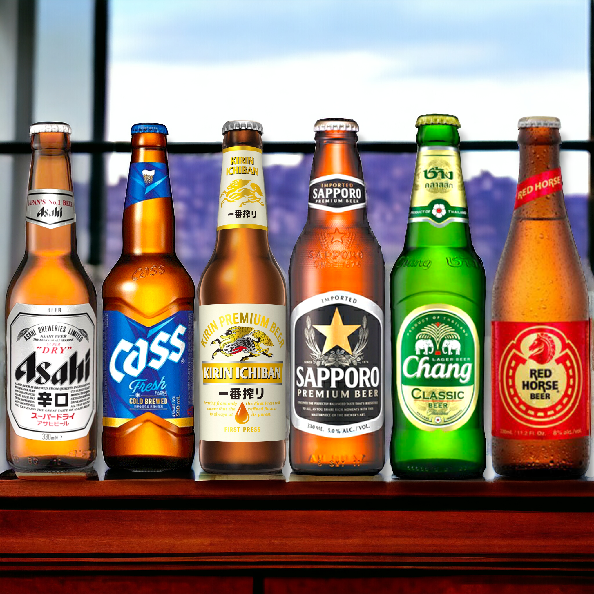 Asien - Bundle - Deine Reise quer durch Asien- Asahi, Cass,Kirin Ichiban, Sapporo, Chang & Red Horse