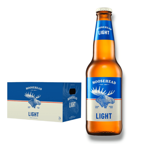 Moosehead Light Flasche 341ml - Leichtbier aus Kanada mit 4% Vol.