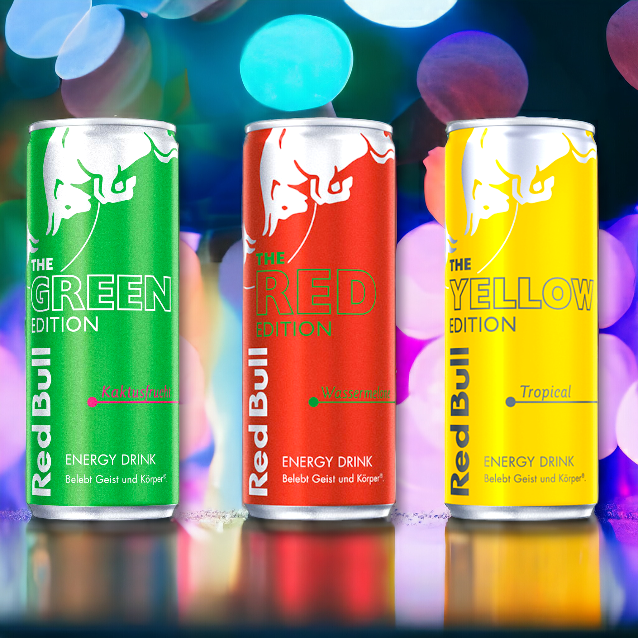 Red Bull Mix - Kaktusfrucht, Wassermelone & Tropical - Energy Drink 250ml