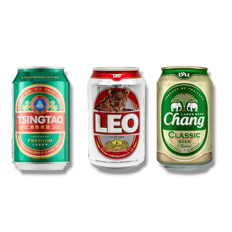Entdecke Asien in der Dose mit Tsingtao, Leo & Chang