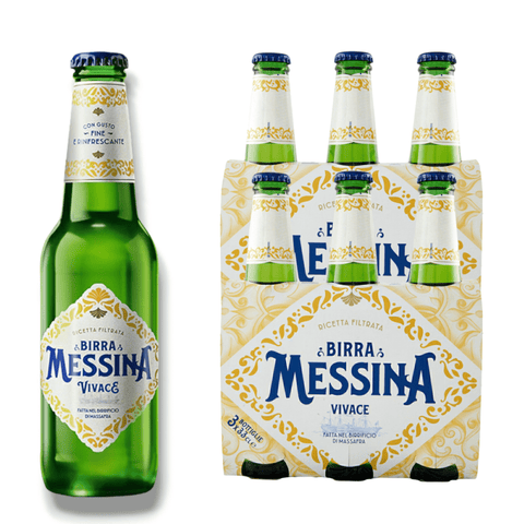 Birra Messina Vivace 0,33l - gefiltertes Lager aus Italien mit 4,5% Vol.