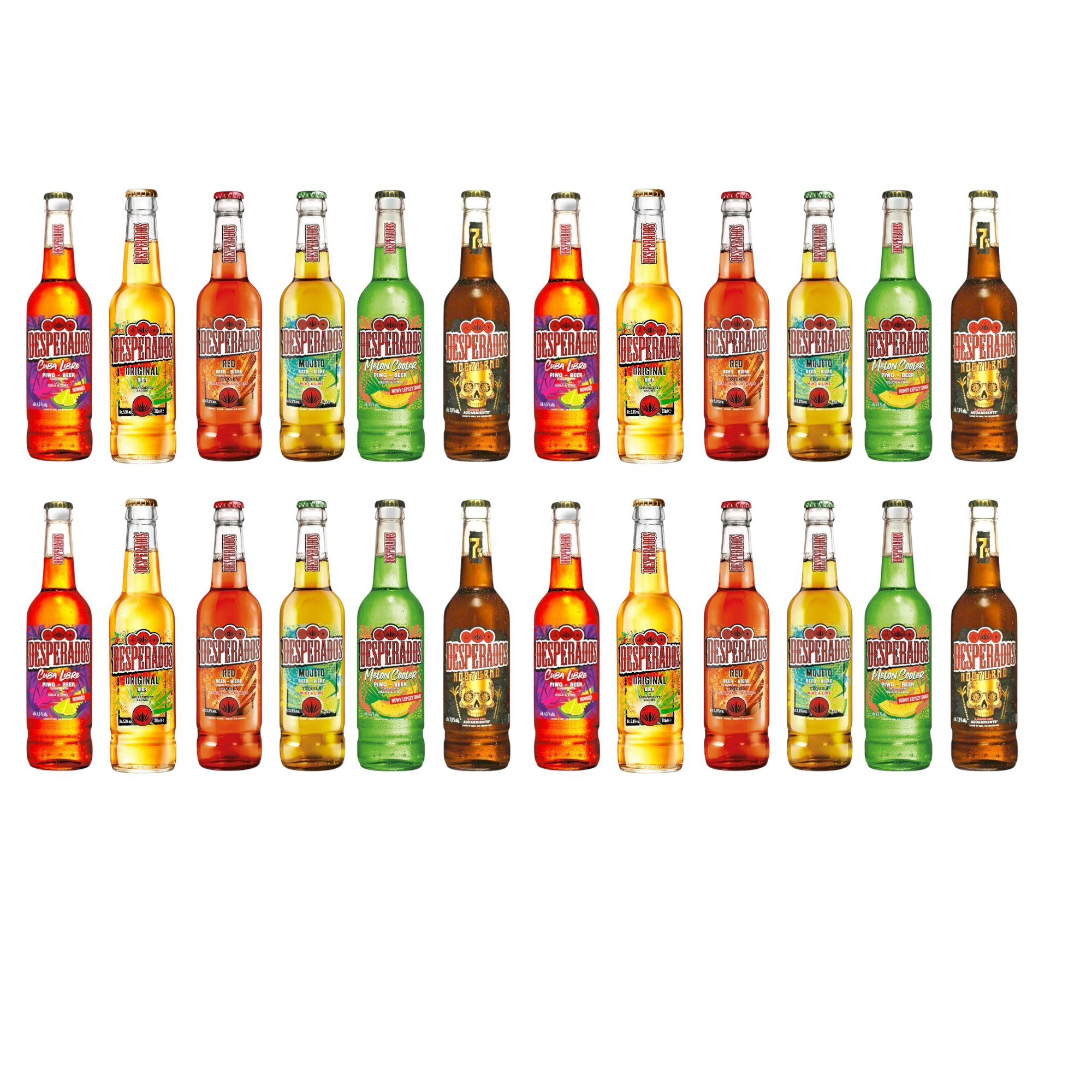 Desperados Mixpaket 0,4l – Probierpaket mit 6 Sorten Biermischgetränk inkl. Tequila-Flavour
