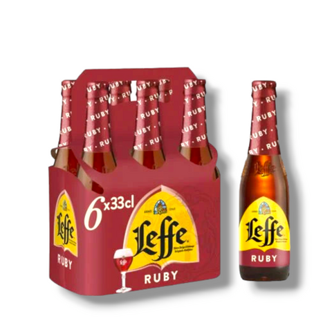 Leffe Ruby 0,33l - Fruchtbier aus Belgien mit 5,0 % Vol.