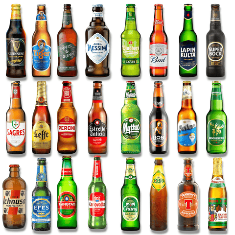 24 Biere aus aller Welt-Internationales Bierset- Reise um die Bierwelt