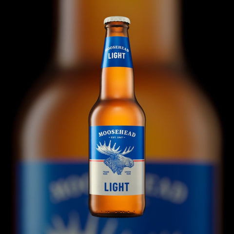 Moosehead Light Flasche 341ml - Leichtbier aus Kanada mit 4% Vol.