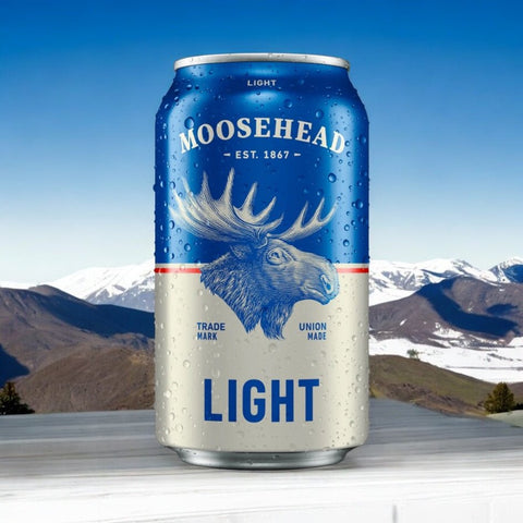 Moosehead Light Dose 355ml -Kalorienreduziertes Leichtbier aus Kanada mit 4% Vol.