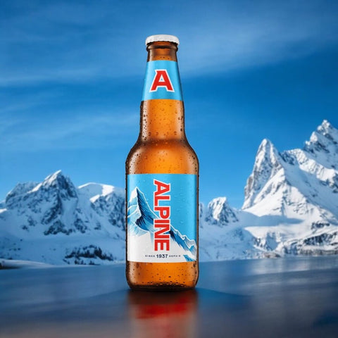 Moosehead Alpine Lager Flasche 341ml - Leichtes Lagerbier aus Kanada mit 5% Vol.