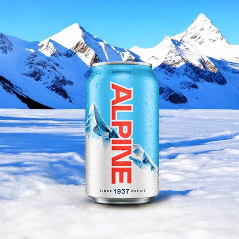 Moosehead Alpine Lager Dose 355ml - Leichtes Lagerbier aus Kanada mit 5% Vol.