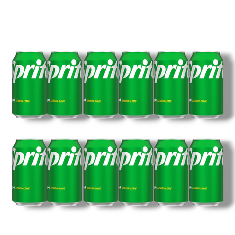 Sprite 12er-Pack – Original Zitronenlimonade in 12 Dosen, koffeinfrei und klar im Geschmack