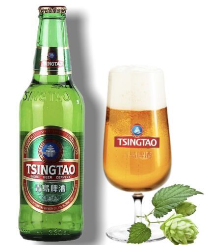 Tsingtao mit Bierglas