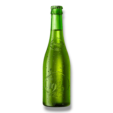 Alhambra Reserva 1925 Bier Einzelflasche 330 ml – spanisches Premium-Lager in grüner Reliefflasche