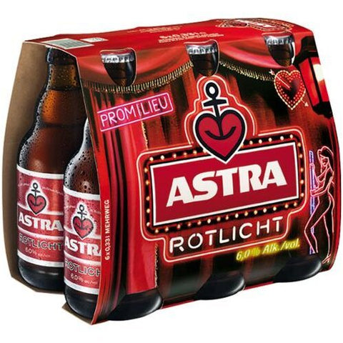 Astra Rotlicht Bier 0,33l - Das Bier aus dem Hamburger Kiez mit 6% Vol.
