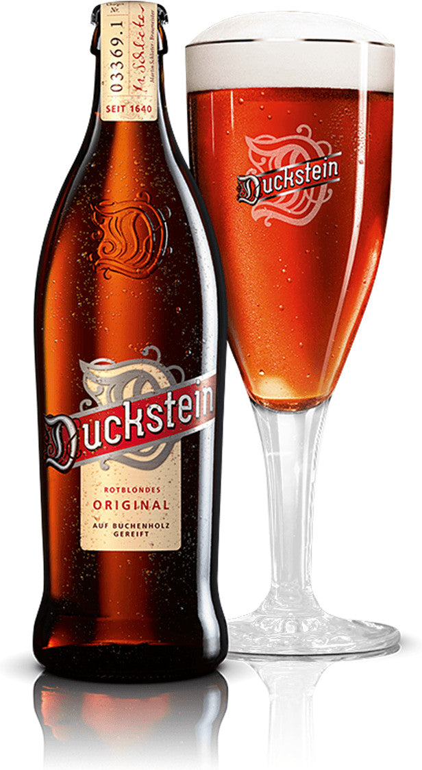 Duckstein Rotblond Original 0,5l - Auf Buchenholz gereiftes Bier mit 4,9% Vol.