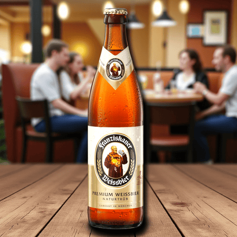 Franziskaner Hefe-Weissbier Hell – klassisches bayerisches Hefeweizen mit 5,0 % vol