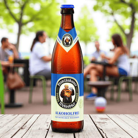 Franziskaner Weißbier Alkoholfrei 500 ml – naturtrübes alkoholfreies Hefeweizen aus Bayern